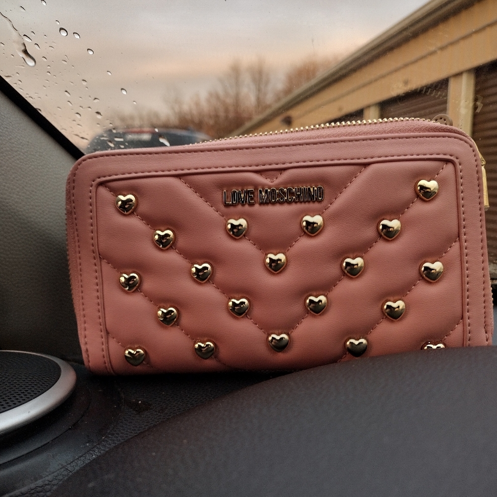 Love Moschino studded wallet